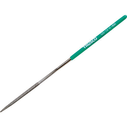 ＴＲＵＳＣＯ　ダイヤモンドヤスリ　精密用＃４００　角　１本入　全長１４０ｍｍ（１２本組サイズ） GS-12-K-400