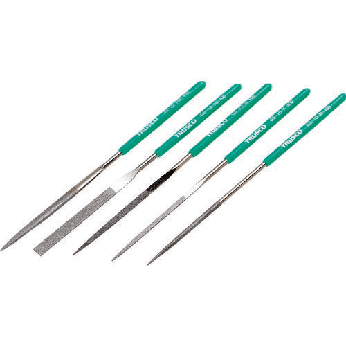 ＴＲＵＳＣＯ　ダイヤモンドヤスリ　精密用＃４００　５本セット　全長１４０ｍｍ（１０本組サイズ） GS-10-SET-400