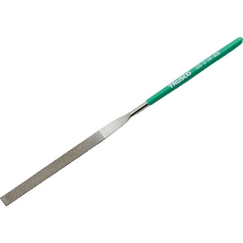 ＴＲＵＳＣＯ　ダイヤモンドヤスリ　精密用＃４００　平　１本入　全長２００ｍｍ（５本組サイズ） GS-5-HI-400