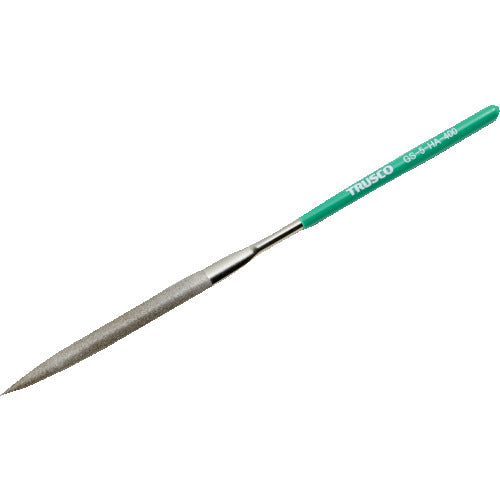 ＴＲＵＳＣＯ　ダイヤモンドヤスリ　精密用＃４００　半丸　１本入　全長２００ｍｍ（５本組サイズ） GS-5-HA-400