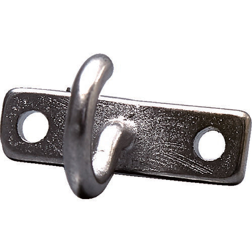 ＴＲＵＳＣＯ　プレートフック　ステンレス製　Ｄ寸法３ｍｍ　（１個＝１袋） TPTF-3