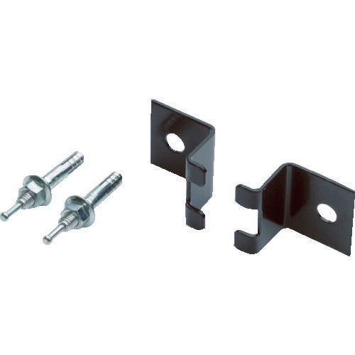 ＴＲＵＳＣＯ 軽量ボルトレス棚ＴＳＵＧ型用壁固定金具 ２個入 TSUG-KK-BK