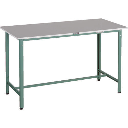 ＴＲＵＳＣＯ　軽荷重立作業台（３００ｋｇ）ＨＡＥ２型　ＲｏＨＳ２対応天板　１５００Ｘ７５０ＸＨ９００　グリーン色 HRAE2-1500