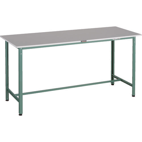 ＴＲＵＳＣＯ　軽荷重立作業台（３００ｋｇ）ＨＡＥ２型　ＲｏＨＳ２対応天板　１８００Ｘ７５０ＸＨ９００　グリーン色 HRAE2-1800