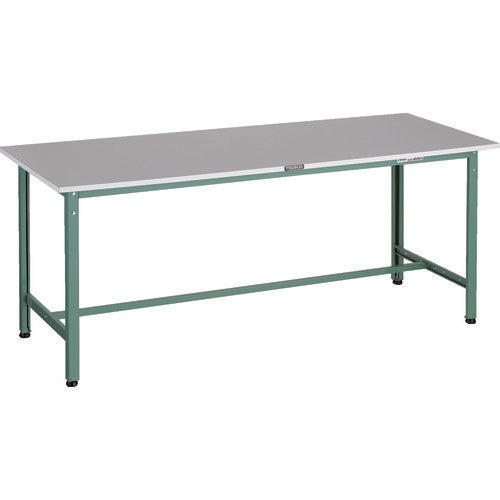 ＴＲＵＳＣＯ　軽荷重作業台（３００ｋｇ）ＲＡＥ２型　ＲｏＨＳ２対応天板　１８００Ｘ６００ＸＨ７４０　グリーン色 RAE2-1860
