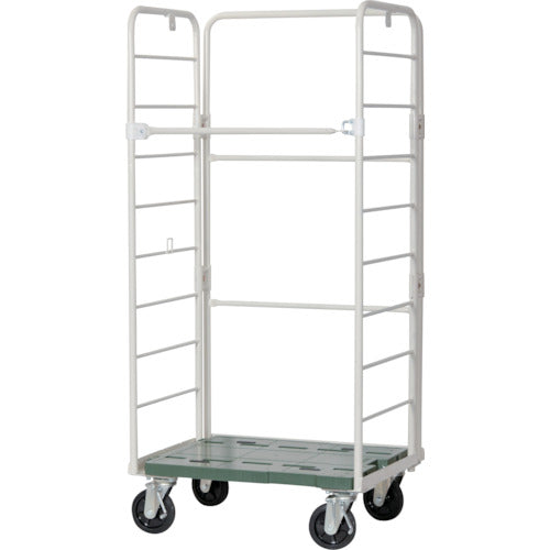 【取寄品】 ＴＲＵＳＣＯ 倒れにくいカゴ車“セフティーテナー”８００Ｘ６００ＸＨ１７００ ST-0806 【送料都度見積】