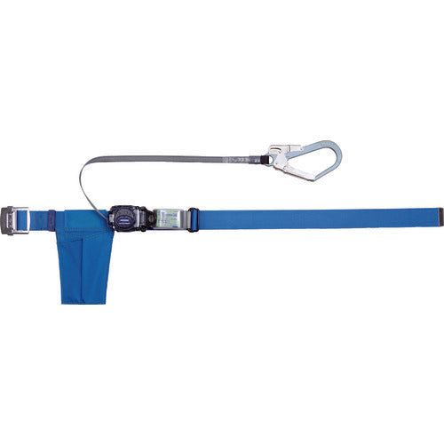 ＴＲＵＳＣＯ　巻取式　胴ベルト型墜落制止用器具　幅５０ｍｍＸ長さ１２００ｍｍ　ブルー GR-590A-B