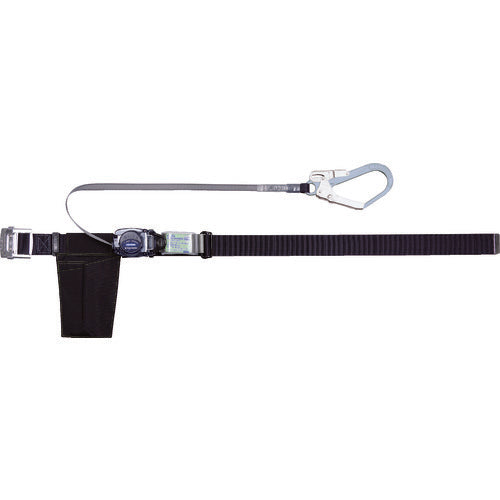 ＴＲＵＳＣＯ　巻取式　胴ベルト型墜落制止用器具　幅５０ｍｍＸ長さ１２００ｍｍ　ブラック GR-590A-BK