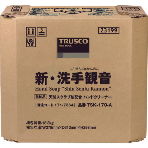 ＴＲＵＳＣＯ ハンドソープ 新・洗手観音 １７．０ｋｇ バックインボックス TSK-170-A