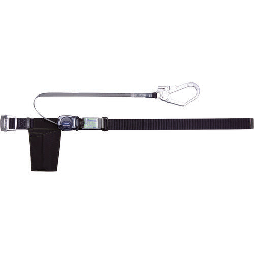 ＴＲＵＳＣＯ　巻取式　胴ベルト型墜落制止用器具　幅５０ｍｍＸ長さ１４００ｍｍ　ブラック GR-590A-L-BK