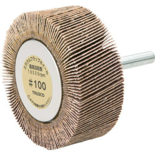 ＴＲＵＳＣＯ　ミラクルフラップホイール　外径６０Ｘ厚２５Ｘ軸６　５個入　＃１００　１００＃ MR6025(100)