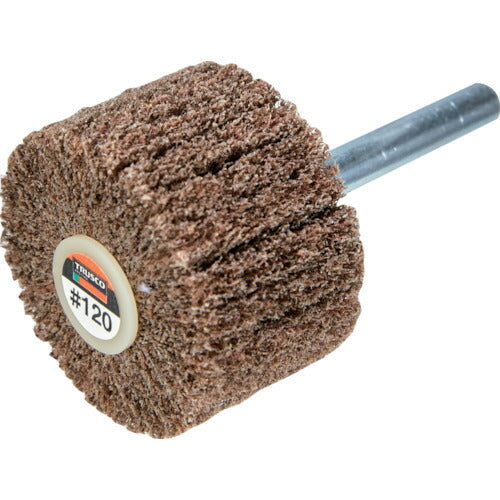 ＴＲＵＳＣＯ ナイロン軸付ホイール 外径４０×厚み２５×軸６ １２０♯ （５個入） UFN425-120