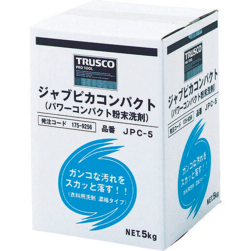 ＴＲＵＳＣＯ 洗濯洗剤 ジャブピカコンパクト 粉末タイプ ５ｋｇ （１個＝１箱） JPC-5