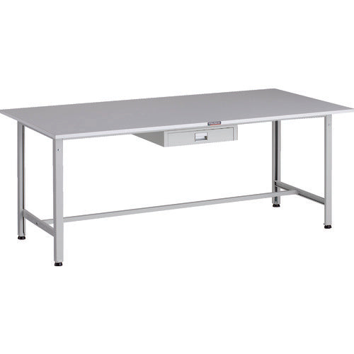 ＴＲＵＳＣＯ　軽荷重作業台（３００ｋｇ）ＡＥ型　１８００Ｘ９００ＸＨ７４０　薄型１段引出し付　ホワイト色 RAE-1809UDC1 W