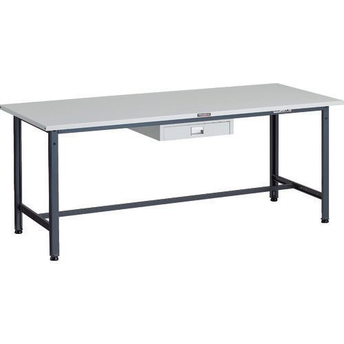 ＴＲＵＳＣＯ　軽荷重作業台（３００ｋｇ）ＡＥ型　１８００Ｘ７５０ＸＨ７４０　薄型１段引出し付　ダークグレー色 SAE-1800UDC1 DG