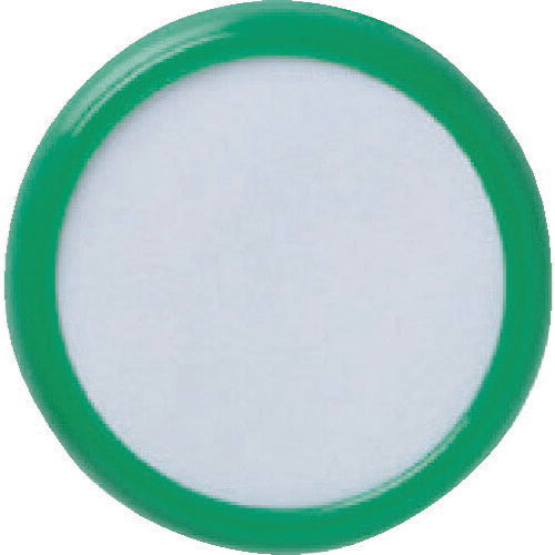ＴＲＵＳＣＯ　丸型名札　クリップピン両用タイプ　Φ４５　緑 TCNF45-GN