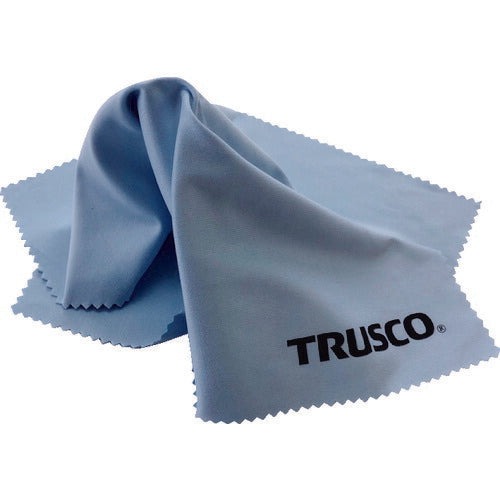 ＴＲＵＳＣＯ　メガネふきクロス　ブルー　１枚入　サイズ２３０ｘ２３０ MGN230-B