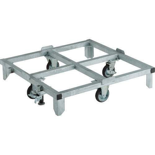 ＴＲＵＳＣＯ　パレット台車　１１００Ｘ１１００用　Ｌストッパー付 PRC-1111S