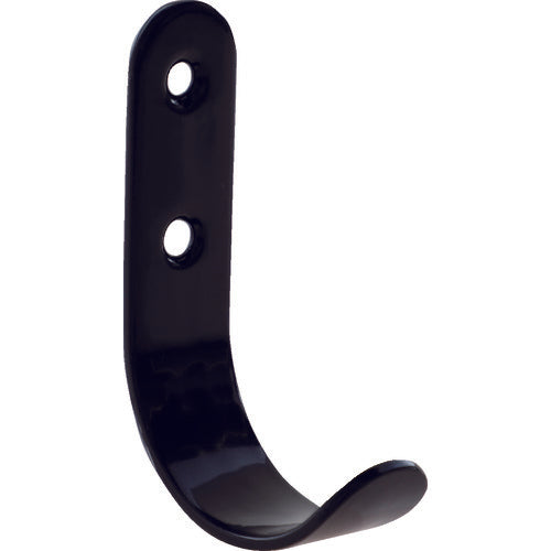 【取寄品】 ＴＲＵＳＣＯ 小判Ｊ型フック ＳＵＳ 黒 ６２ｍｍ SH-62-BK 【送料都度見積】