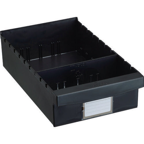 ＴＲＵＳＣＯ　パーツケース　ＷＵＷ型　バンラックケースＬ型引出　導電タイプ　内寸２４２×４０７×Ｈ１０８ ML-2D