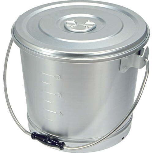 ＴＲＵＳＣＯ アルミ丸型一重食缶 ２７０ΦＸ２４０ １０Ｌ ARCA-10