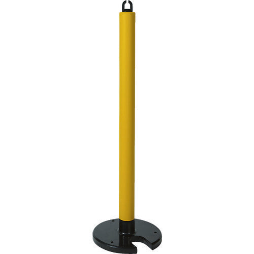 ＴＲＵＳＣＯ　やわらかゴムポール　イエロー　８８ｃｍ　アンカー穴１０ｍｍ付　屋内型タイプ TGP-02A