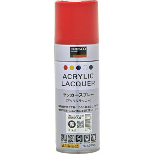 ＴＲＵＳＣＯ アクリルラッカースプレー 赤 ３００ｍｌ RSP300-R