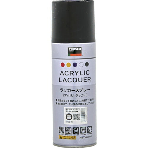 ＴＲＵＳＣＯ アクリルラッカースプレー 黒 ４００ｍｌ RSP420-BK