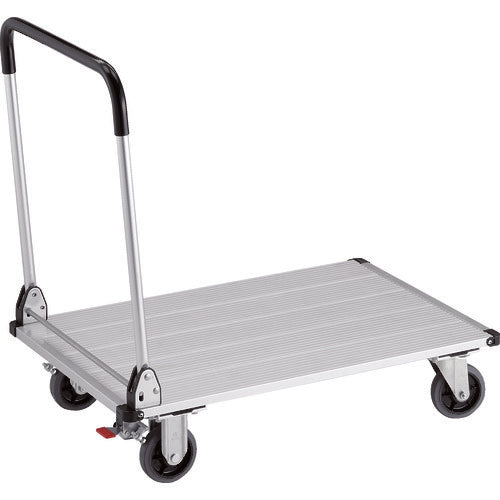 ＴＲＵＳＣＯ　アルミ台車　アルパカート　３００ｋｇタイプ　折りたたみ　９００×６００ｍｍ　ストッパー付 AL31-0960S