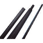 ＴＲＵＳＣＯ　耐熱１５０℃収縮チューブ　収縮前内径２．４ｍｍ　長さ１ｍ　１０本入り　黒 HR150-2.4BK