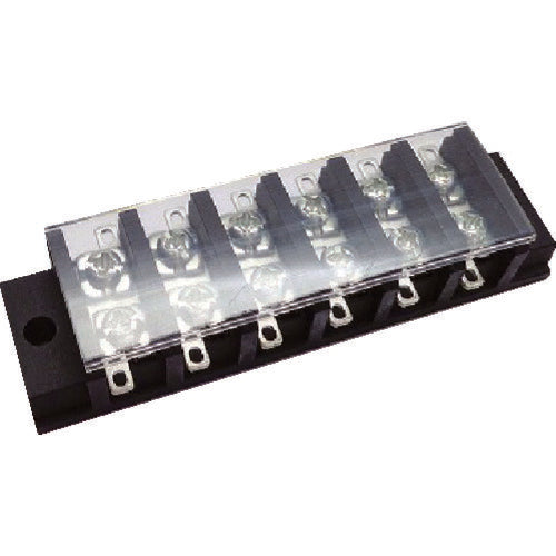 ＴＲＵＳＣＯ　中継端子台　３００Ｖ　１５Ａ　６Ｐ TOTB-542N-6P-C