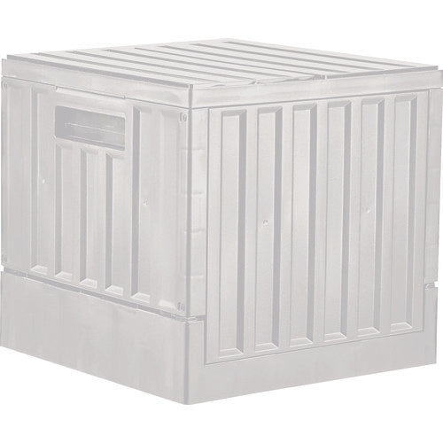 【取寄品】 ＴＲＵＳＣＯ フタ付折りたたみコンテナー ２２Ｌ ホワイト TCT22-W 【送料都度見積】