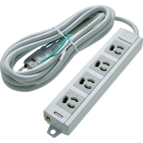 ＴＲＵＳＣＯ　電源タップ　３Ｐ抜け止め４個口　３Ｍ　アース／マグネット付 TOT3N-403