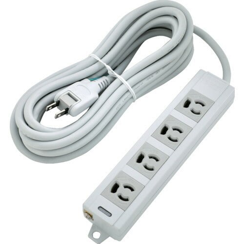 ＴＲＵＳＣＯ　電源タップ　３Ｐ抜け止め４個口　５Ｍ　アース／マグネット付 TOT3N-405