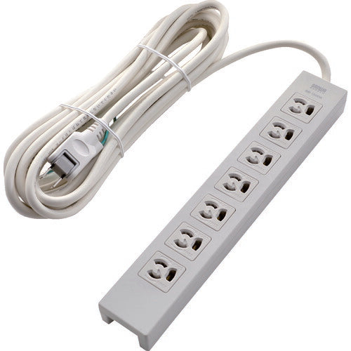 ＴＲＵＳＣＯ　電源タップ　３Ｐ抜け止め７個口　５Ｍ　アース／マグネット付 TOT3N-705