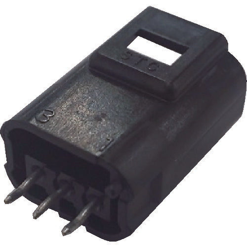 ＴＲＵＳＣＯ　防水コネクタ　ハウジング　基板タイプ（１０個入）芯数３　黒 P-CB01A1-03BA