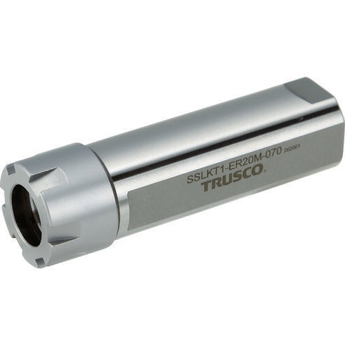 ＴＲＵＳＣＯ　【売切廃番】ＮＣ旋盤用ストレートシャンクコレットホルダ　ＥＲＭクーラント用コレットホルダＳＳＬＫＴ型（メトリック）　シャンク径２５　全長９４　ＥＲ２０用 SSLKT25-ER20M-070