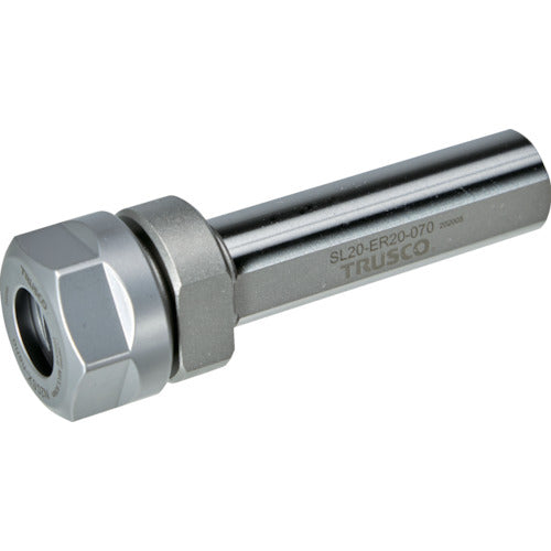 ＴＲＵＳＣＯ　【売切廃番】ＮＣ旋盤用ストレートシャンクコレットホルダ　ＥＲコレットホルダＳＬ型（メトリック）　シャンク径２０　全長１０３　ＥＲ１６用 SL20-ER16-070