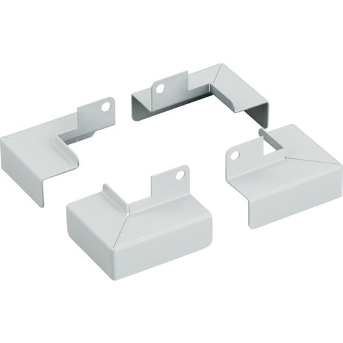 【取寄品】 ＴＲＵＳＣＯ 中量保管庫ＤＸ型用 中間固定金具 ４個入 ホワイト色 FC-NTK-W 【送料都度見積】