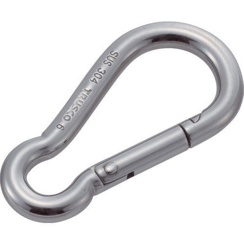 ＴＲＵＳＣＯ　ステンレススナップフック　Ｂ型　線径Φ４×開口６ｍｍ TSF-4SB