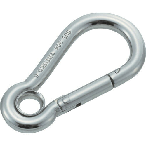 ＴＲＵＳＣＯ　ステンレススナップフック　Ａ型　線径Φ３×開口６ｍｍ　（１個入） TSF-3A