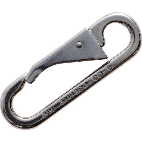 ＴＲＵＳＣＯ　スナップフック　ステンレス製　ＣＯ型　線径Φ６×開口１０ｍｍ TSF-5CO