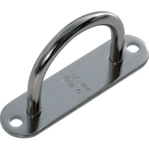 ＴＲＵＳＣＯ　アイプレート　パッドアイワイド　ステンレス　６ｍｍ　１個入 TPD-6W