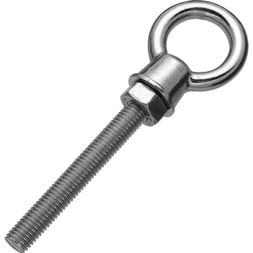 ＴＲＵＳＣＯ　ロングアイボルト　ステンレス製　Φ５×穴径１６×Ｗ１／４　（１個入） TIB-6WL
