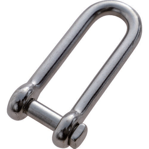 ＴＲＵＳＣＯ　ロング角頭シャックル　ステンレス製　Ｄ寸法８ｍｍ　（１個＝１袋） TLKS-8
