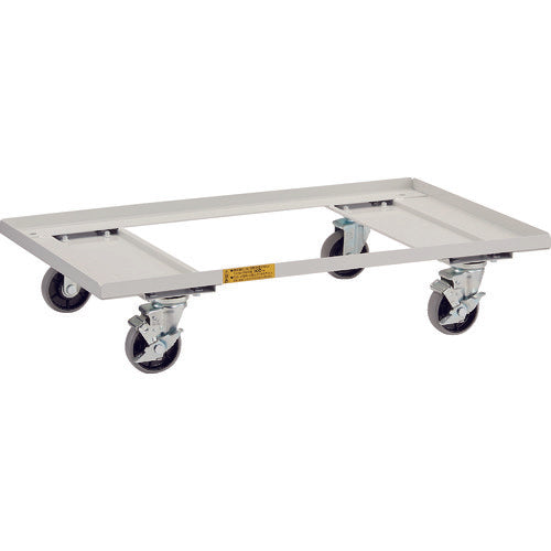 【取寄品】 ＴＲＵＳＣＯ 中量キャビネット“ＶＥ９Ｓ型”用キャスター付きベース ホワイト色 WVER1-C-W 【送料都度見積】