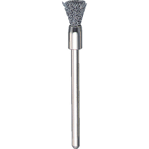 ＴＲＵＳＣＯ　エンド型ブラシ　硬鋼線　線０．１Ｘ筒径Φ５Ｘ軸Φ３ 53E-2