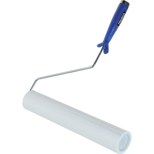 ＴＲＵＳＣＯ クリーンルーム用粘着ローラー１２インチ用ハンドル 粘着ローラー白１巻付 ２重袋入 CNR12H-W