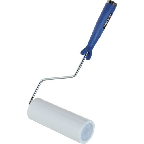 ＴＲＵＳＣＯ クリーンルーム用粘着ローラー６インチ用ハンドル 粘着ローラー白１巻付 ２重袋入 CNR6H-W