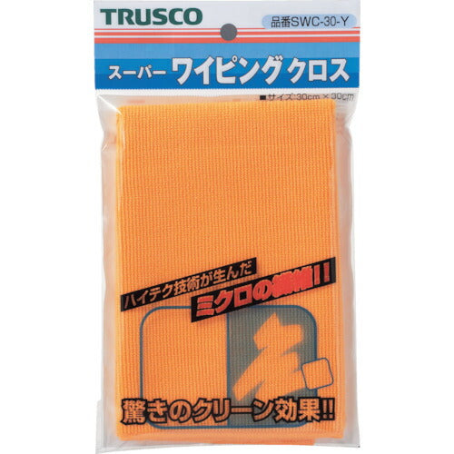 ＴＲＵＳＣＯ スーパーワイピングクロス ３００ｍｍＸ３００ｍｍ 黄 SWC-30Y